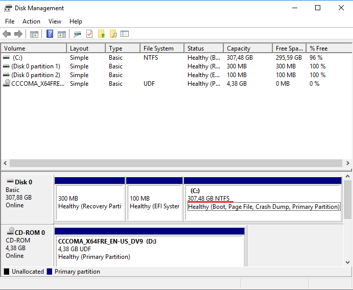 How to resize hard drive